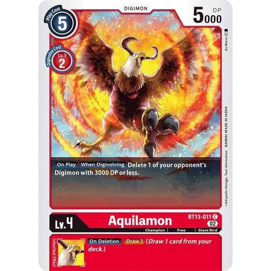 Image for Aquilamon (BT13-011 C) (BT13) - Digimon Card Game