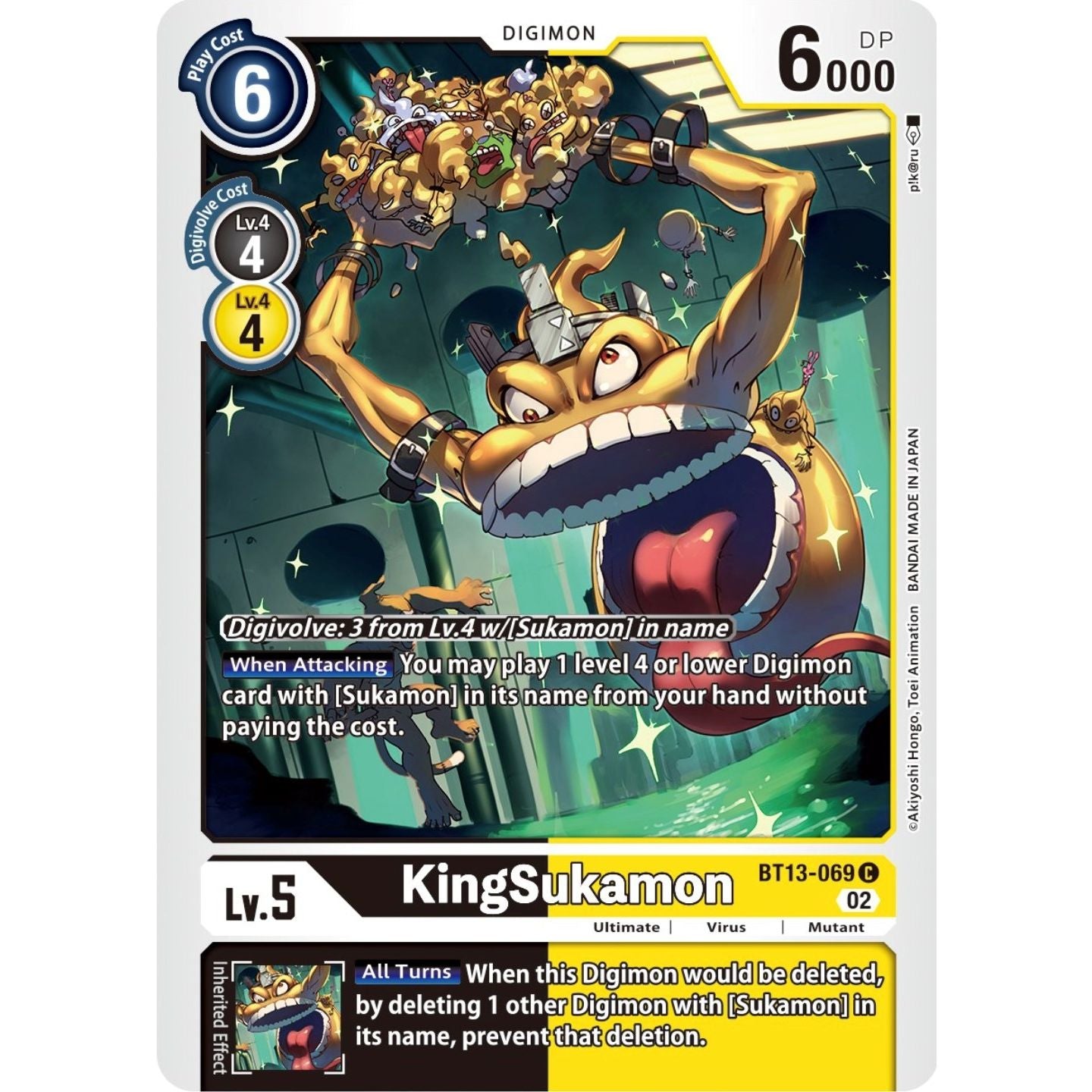 Image for KingSukamon (BT13-069 C) (BT13) - Digimon Card Game
