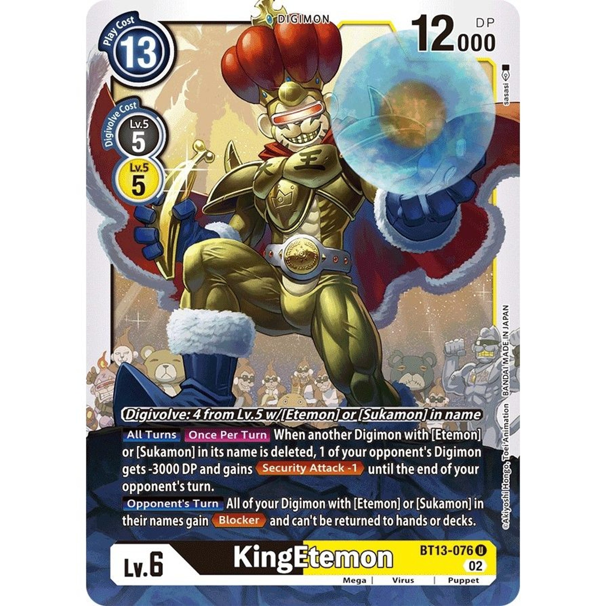Image for KingEtemon (BT13-076 U) (BT13) - Digimon Card Game