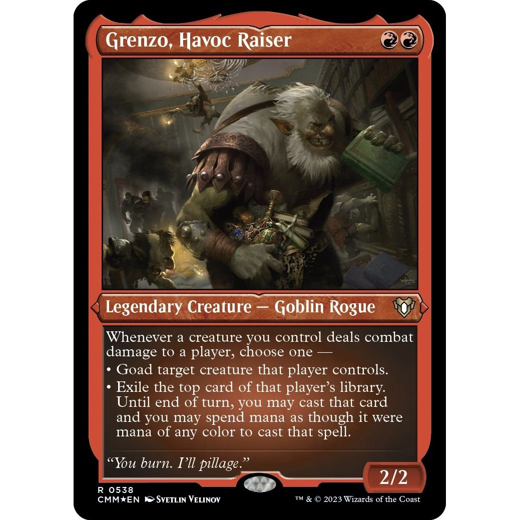 Image for Grenzo, Havoc Raiser (Foil Etched) (538) (CMM) - Magic: The Gathering