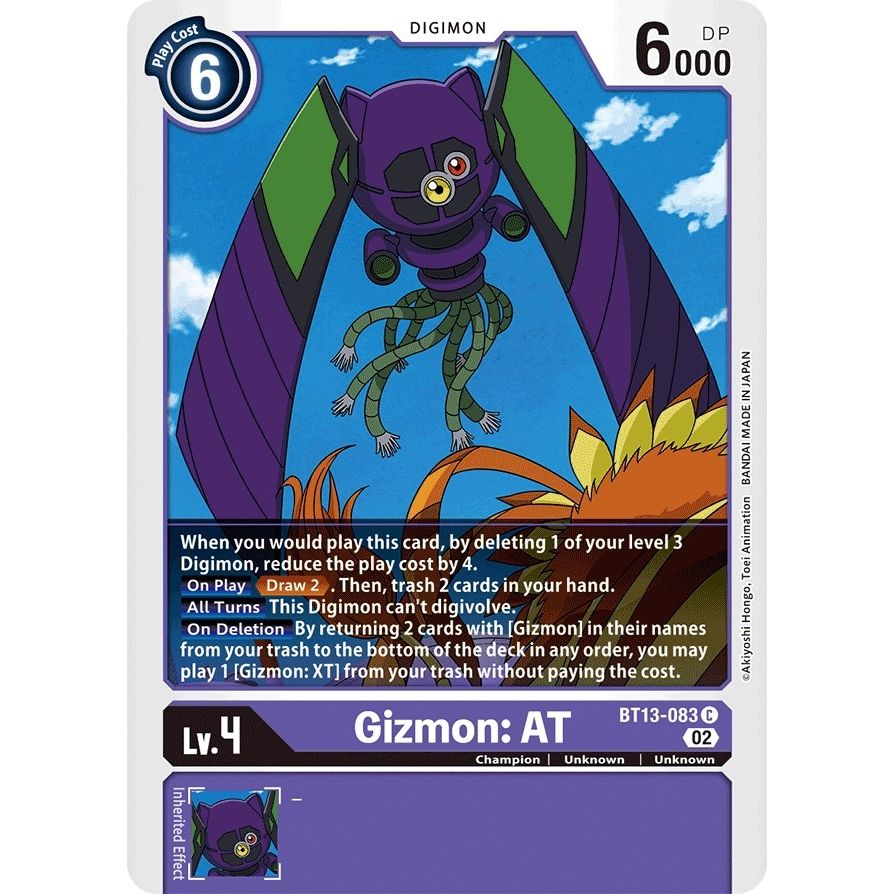 Image for Gizmon: AT (BT13-083 C) (BT13) - Digimon Card Game