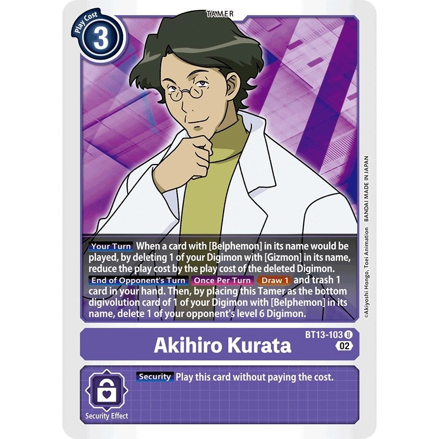 Image for Akihiro Kurata (BT13-103 U) (BT13) - Digimon Card Game