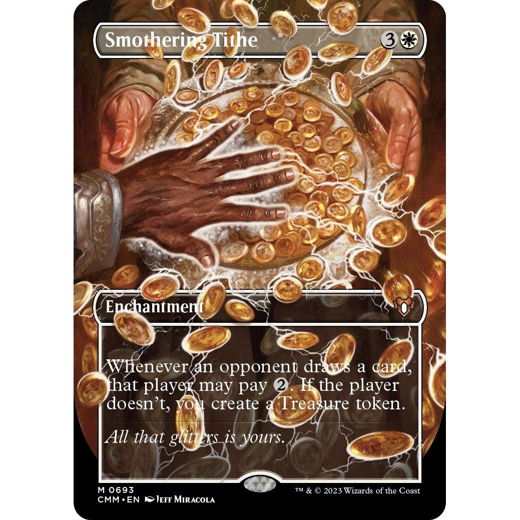 Image for Smothering Tithe (Borderless) (693) (CMM) - Magic: The Gathering