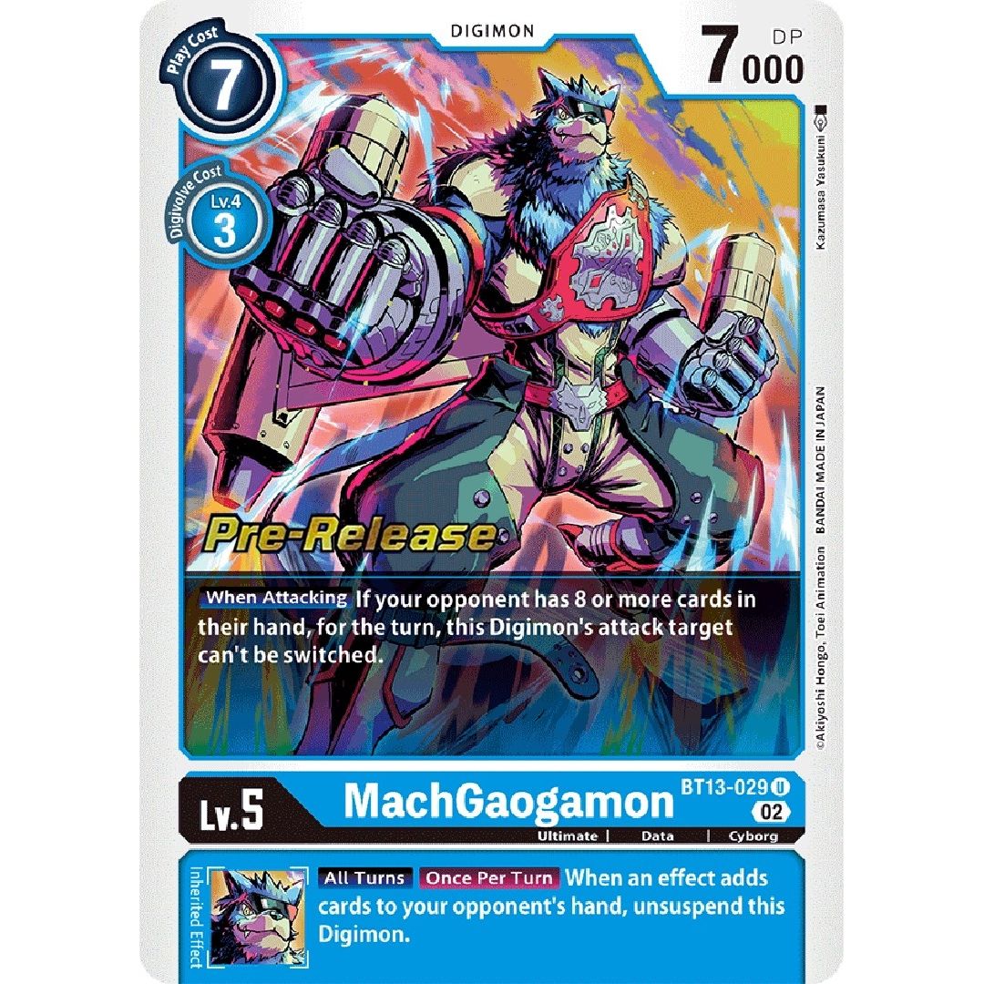 Image for MachGaogamon (BT13-029 U) (BT13_PR) - Digimon Card Game
