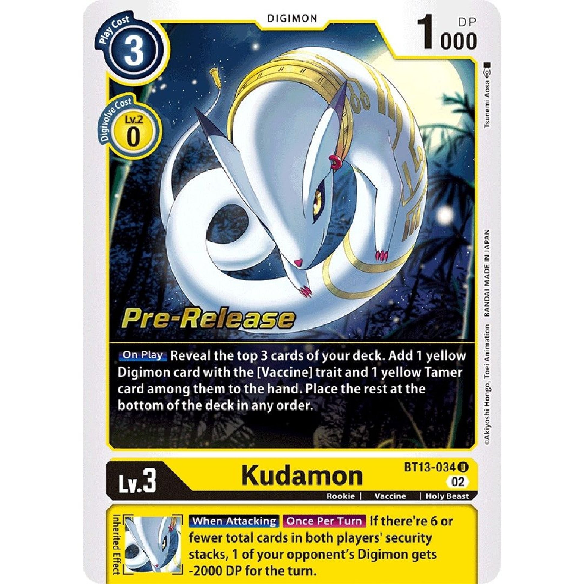 Image for Kudamon (BT13-034 U) (BT13_PR) - Digimon Card Game