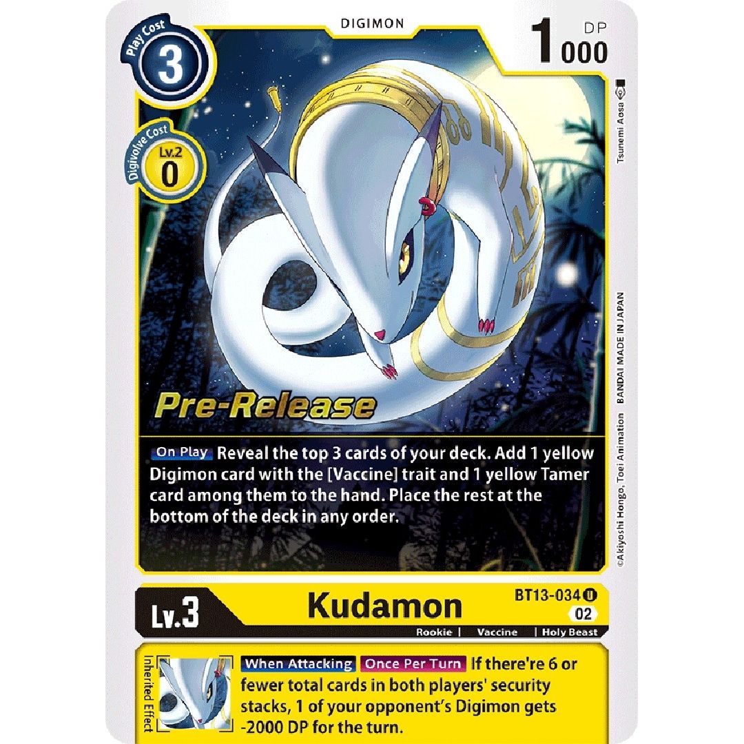 Image for Kudamon (BT13-034 U) (BT13_PR) - Digimon Card Game