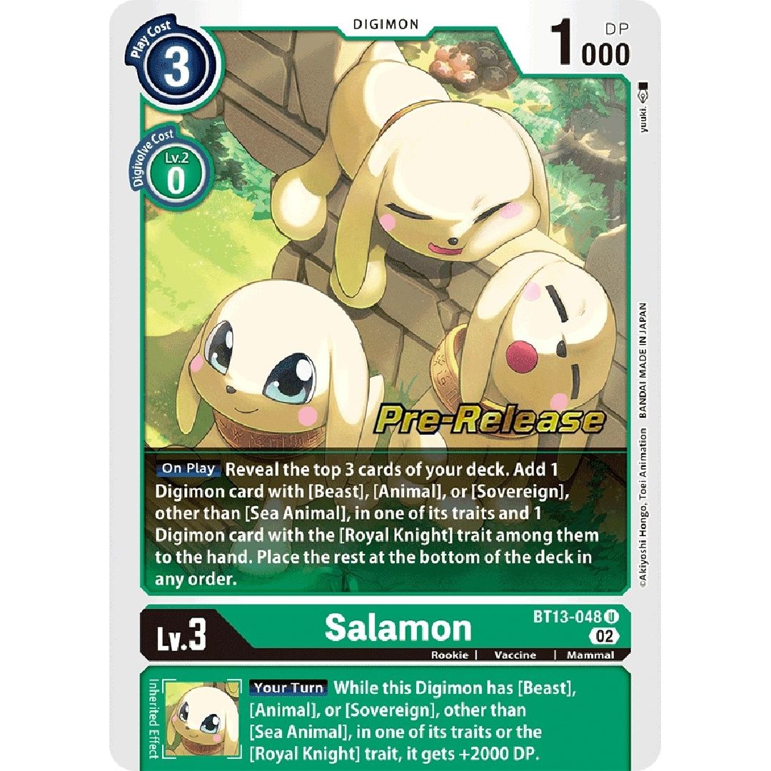 Image for Salamon (BT13-048 U) (BT13_PR) - Digimon Card Game