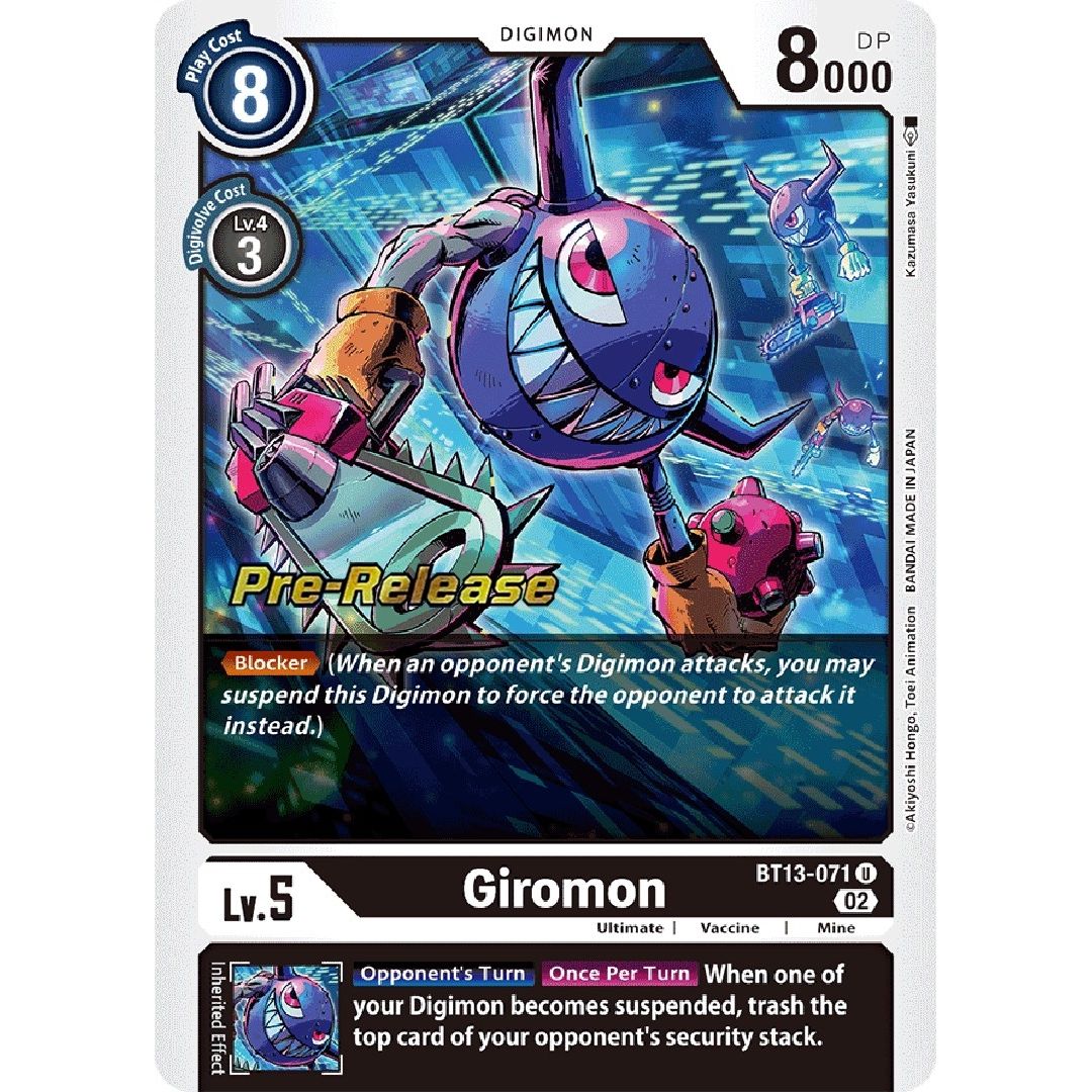 Image for Giromon (BT13-071 U) (BT13_PR) - Digimon Card Game
