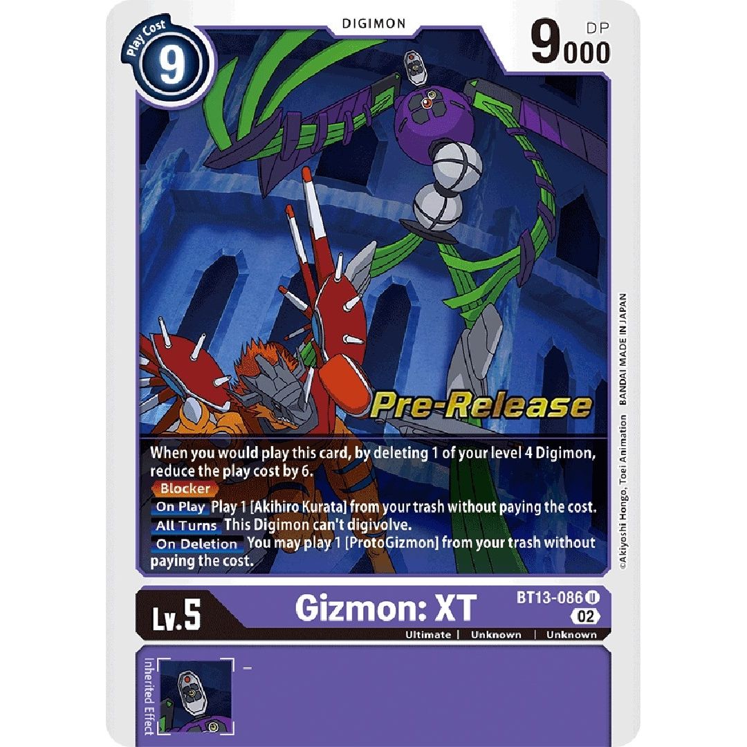Image for Gizmon: XT (BT13-086 U) (BT13_PR) - Digimon Card Game