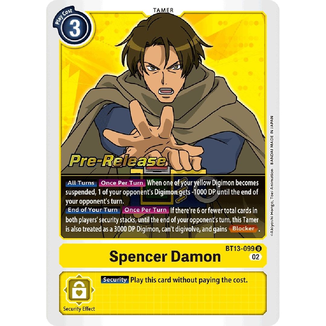 Image for Spencer Damon (BT13-099 U) (BT13_PR) - Digimon Card Game
