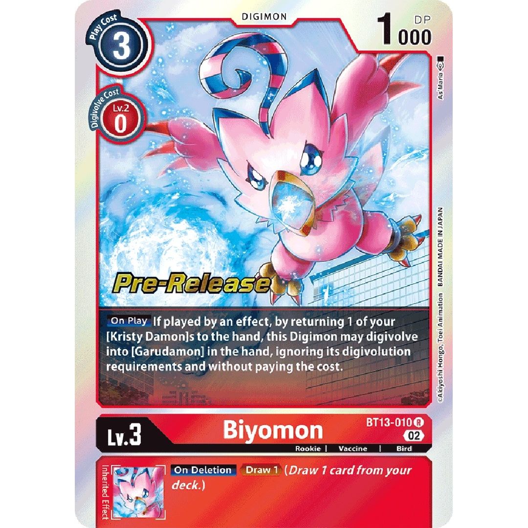Image for Biyomon (BT13-010 R) (BT13_PR) - Digimon Card Game