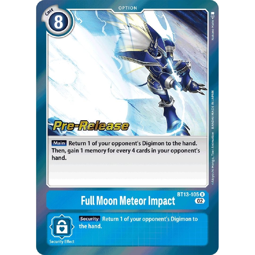 Image for Full Moon Meteor Impact (BT13-105 R) (BT13_PR) - Digimon Card Game