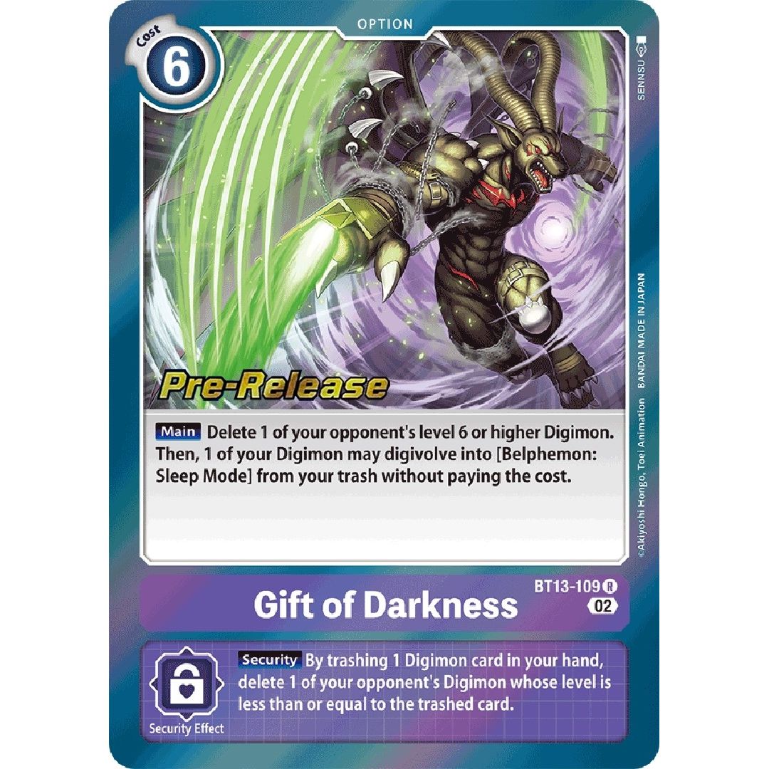 Image for Gift of Darkness (BT13-109 R) (BT13_PR) - Digimon Card Game