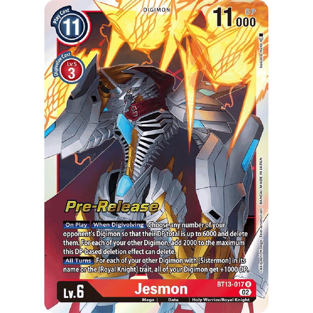 Image for Jesmon (BT13-017 R) (BT13_PR) - Digimon Card Game