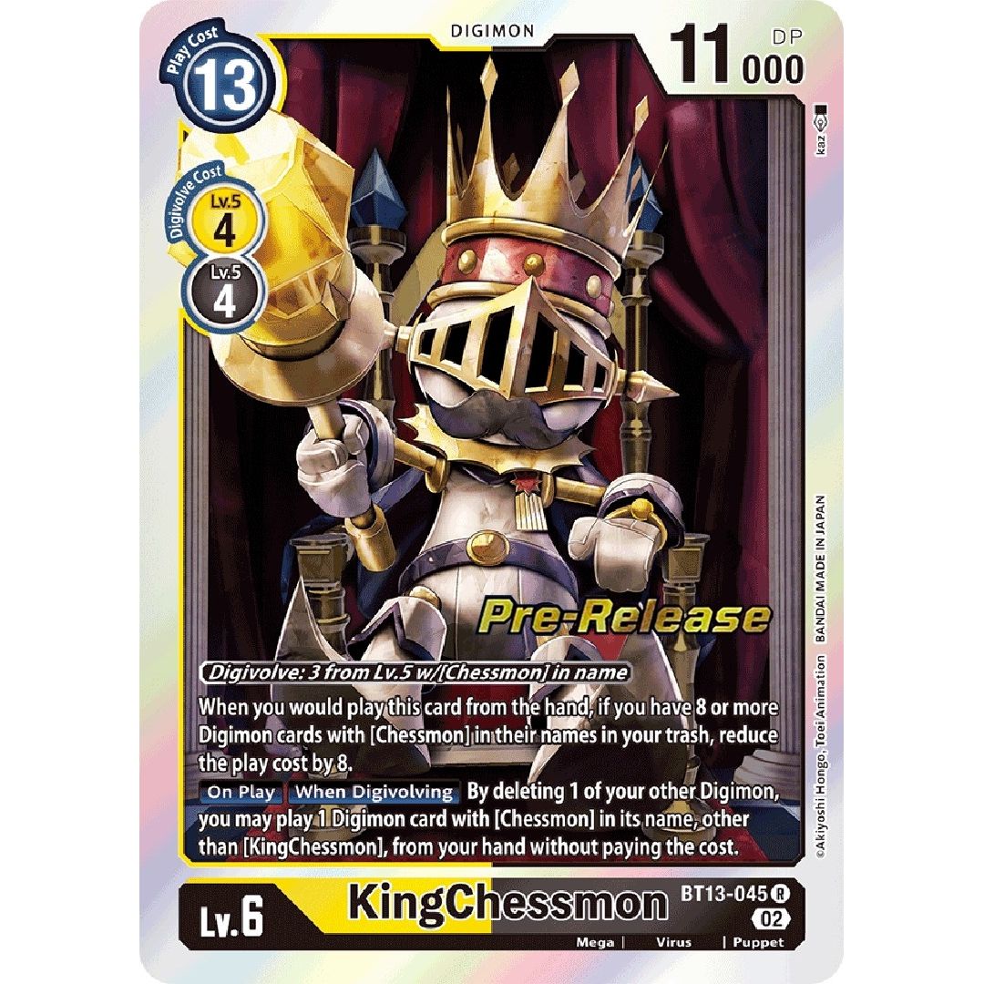 Image for KingChessmon (BT13-045 R) (BT13_PR) - Digimon Card Game