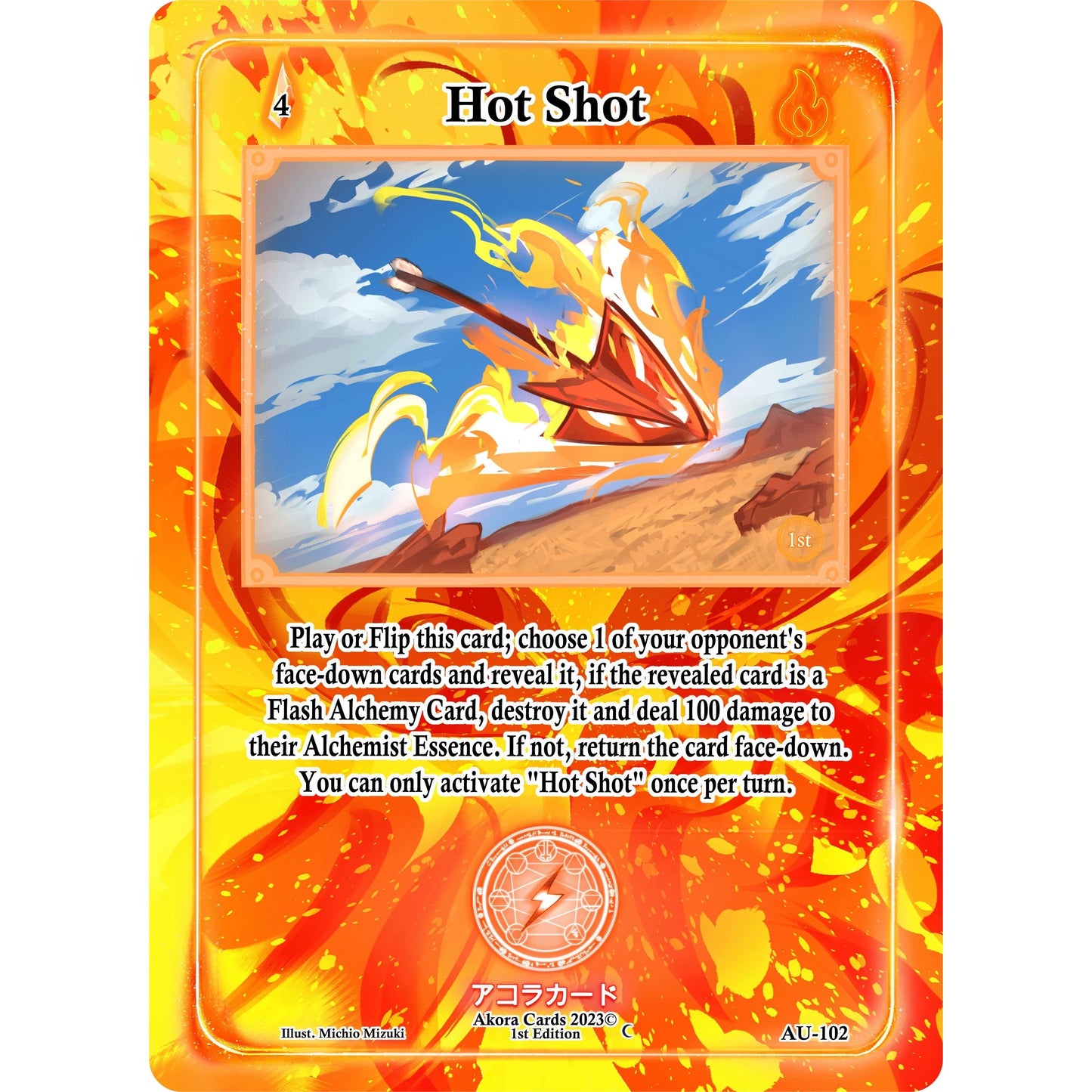Image for Hot Shot (AU-102) (AU1E) - Akora TCG