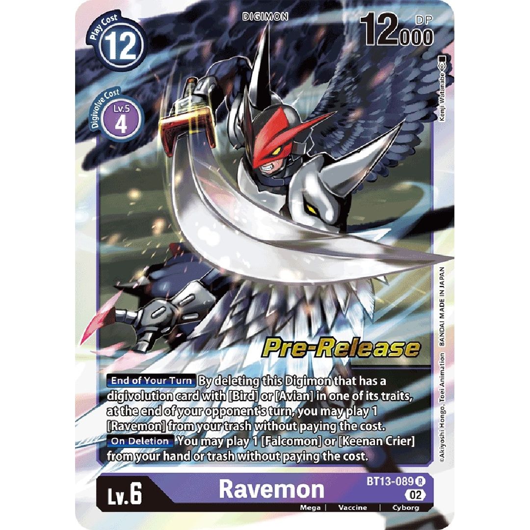 Image for Ravemon (BT13-089 R) (BT13_PR) - Digimon Card Game