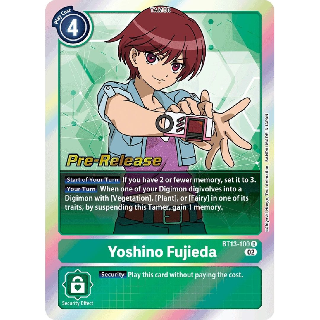 Image for Yoshino Fujieda (BT13-100 R) (BT13_PR) - Digimon Card Game