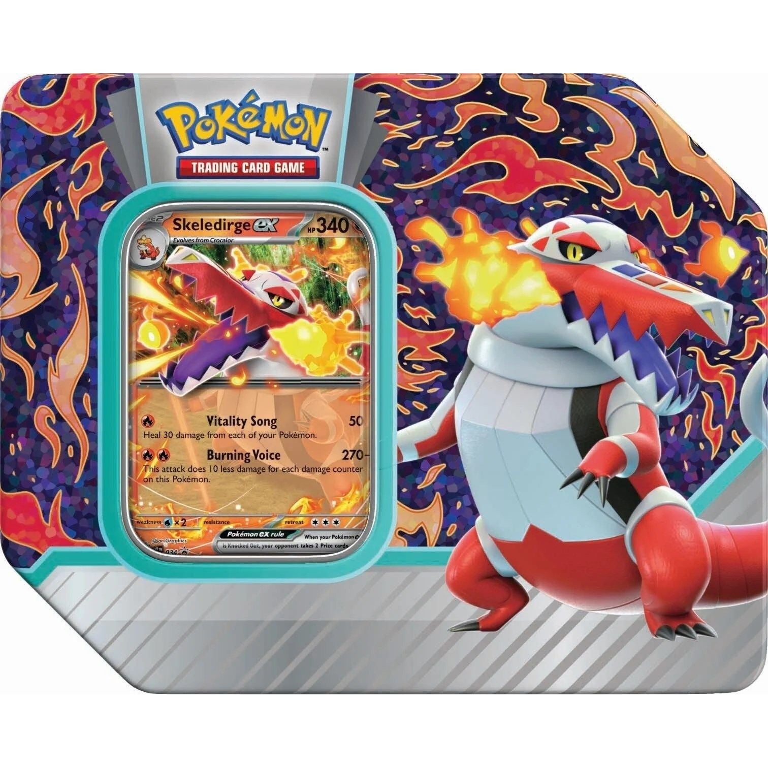 Image for Paldea Partners Tin [Skeledirge ex] - Pokemon