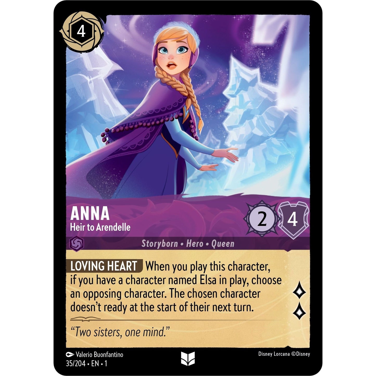 Image for Anna - Heir to Arendelle (35/204) (1) - Disney Lorcana