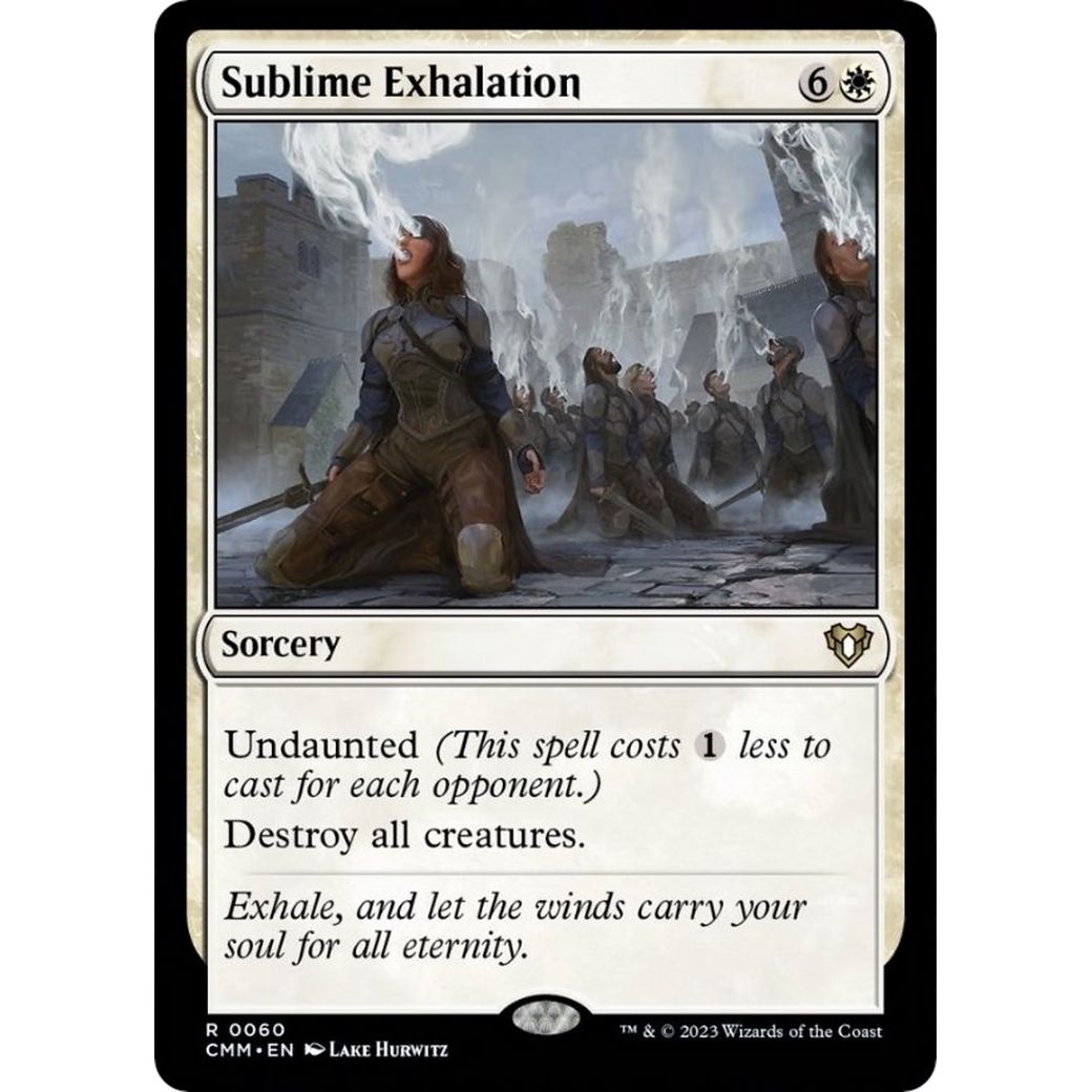 Image for Sublime Exhalation (60) (CMM) - Magic: The Gathering