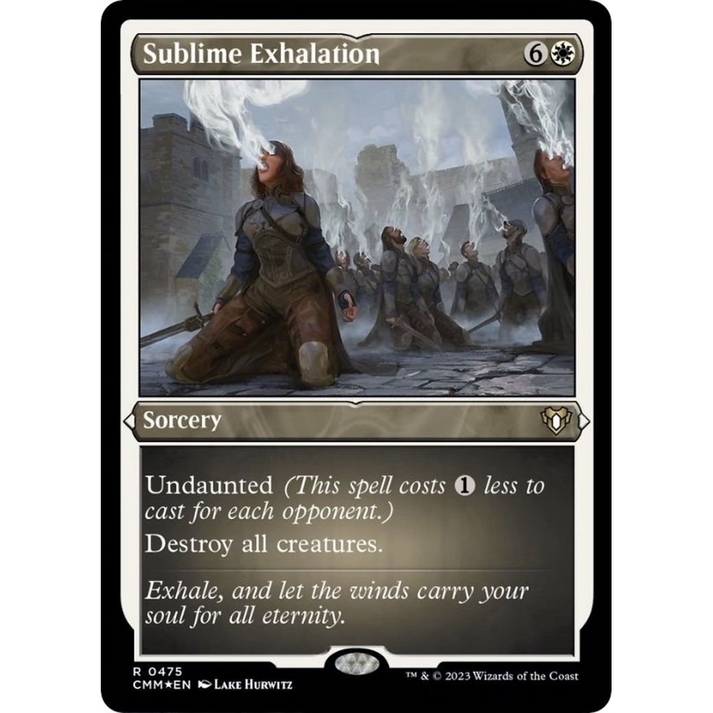 Image for Sublime Exhalation (Foil Etched) (475) (CMM) - Magic: The Gathering