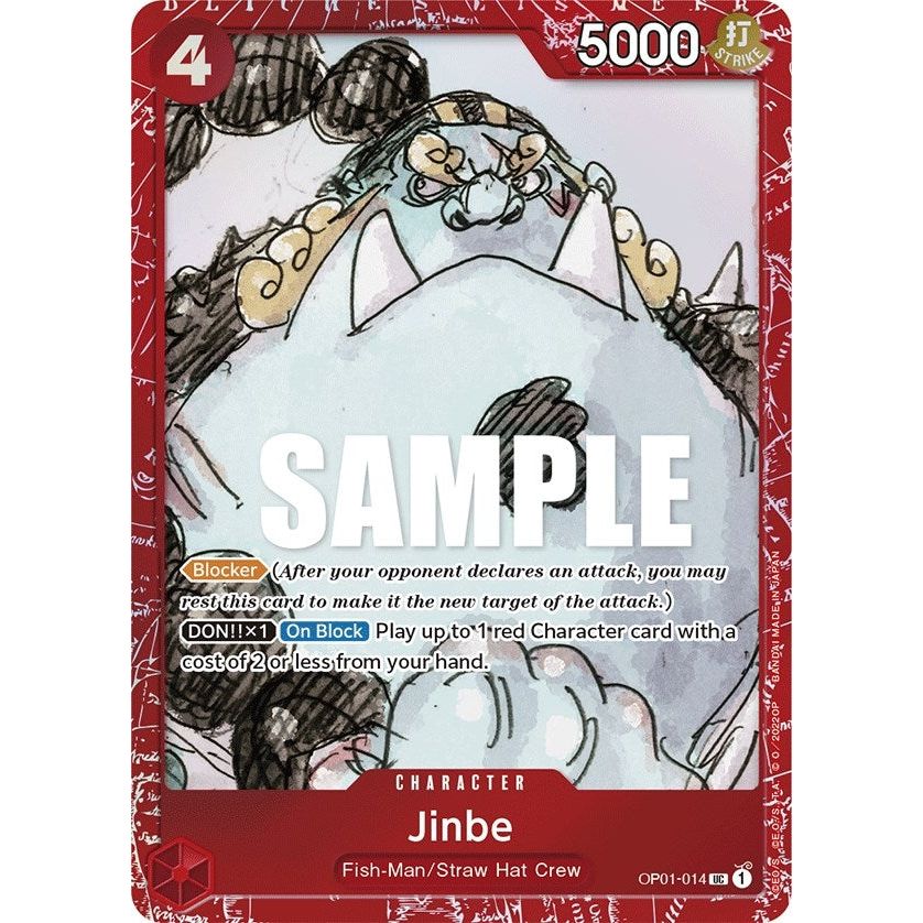 Image for Jinbe (Premium Card Collection -ONE PIECE FILM RED Edition-) (OP01-014) (OP-PR) - One Piece Card Game