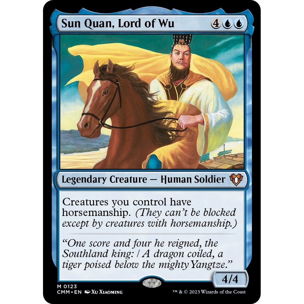 Image for Sun Quan, Lord of Wu (123) (CMM) - Magic: The Gathering