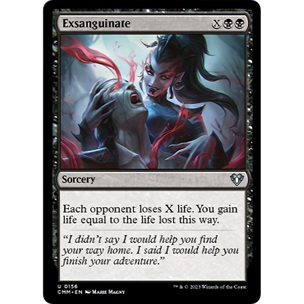 Image for Exsanguinate (156) (CMM) - Magic: The Gathering