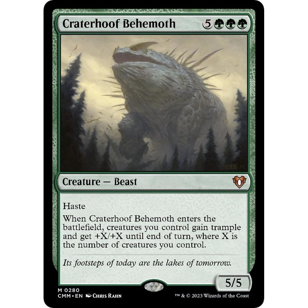 Image for Craterhoof Behemoth (280) (CMM) - Magic: The Gathering