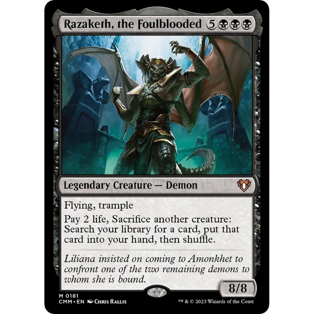 Image for Razaketh, the Foulblooded (181) (CMM) - Magic: The Gathering