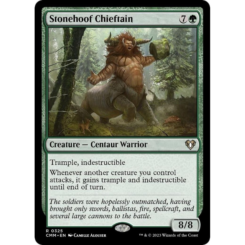 Image for Stonehoof Chieftain (325) (CMM) - Magic: The Gathering