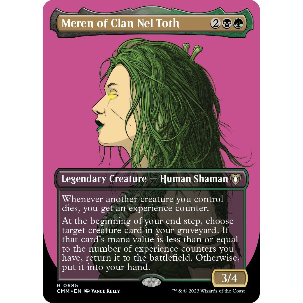 Image for Meren of Clan Nel Toth (Borderless) (685) (CMM) - Magic: The Gathering