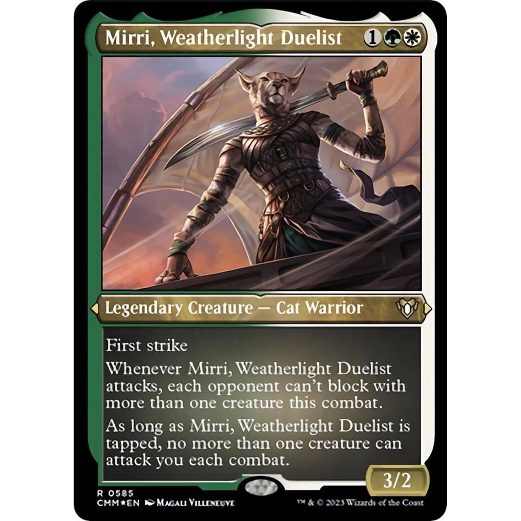 Image for Mirri, Weatherlight Duelist (Foil Etched) (585) (CMM) - Magic: The Gathering