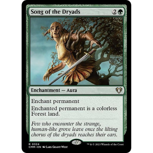 Image for Song of the Dryads (324) (CMM) - Magic: The Gathering