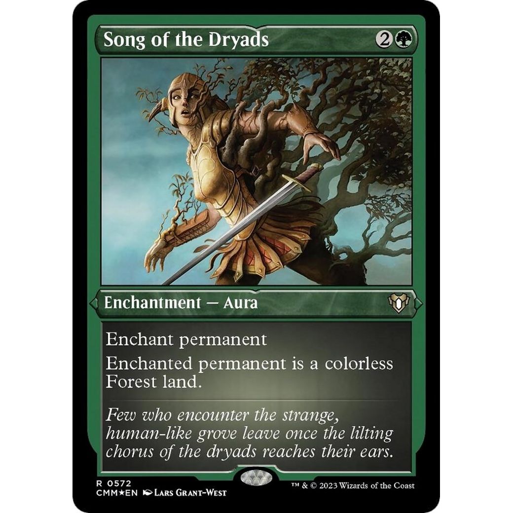 Image for Song of the Dryads (Foil Etched) (572) (CMM) - Magic: The Gathering