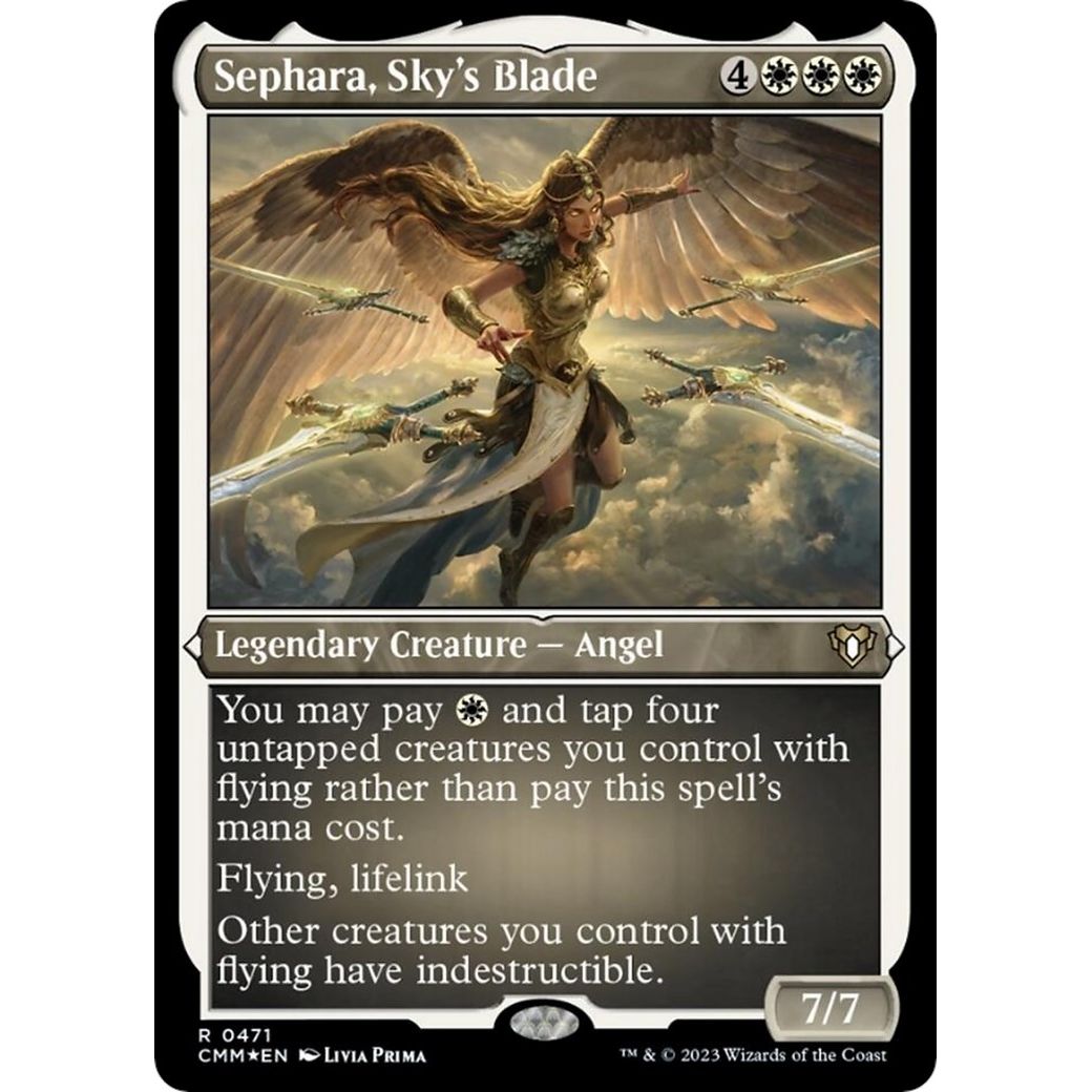 Image for Sephara, Sky's Blade (Foil Etched) (471) (CMM) - Magic: The Gathering