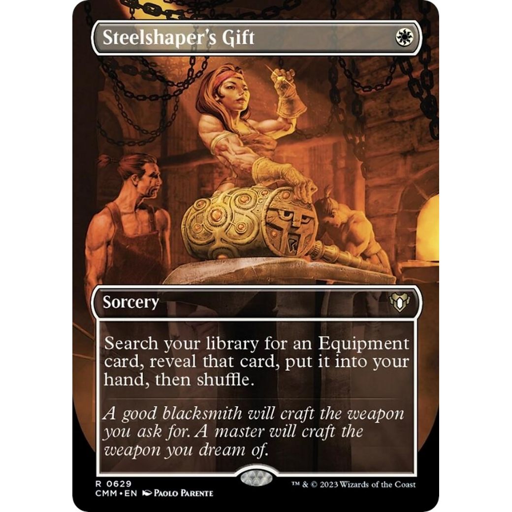 Image for Steelshaper's Gift (Borderless) (629) (CMM) - Magic: The Gathering