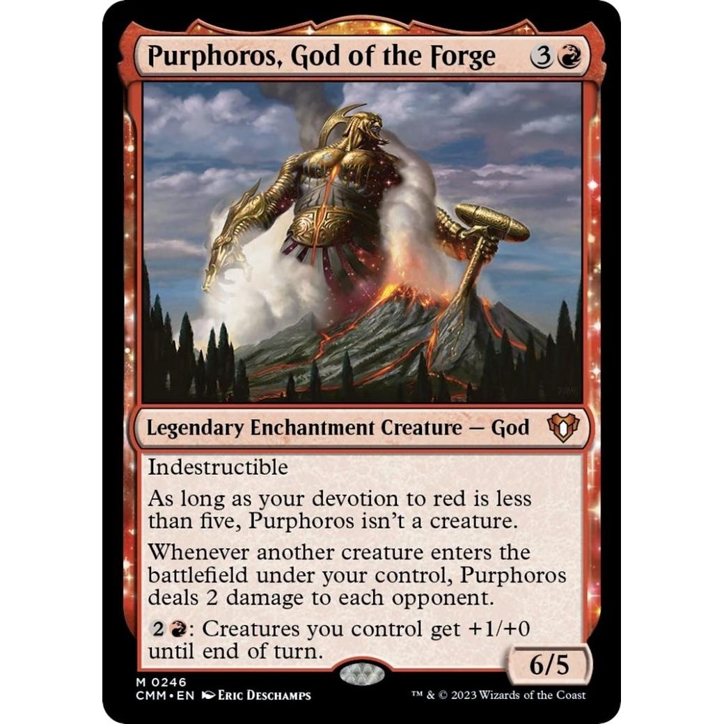 Image for Purphoros, God of the Forge (246) (CMM) - Magic: The Gathering