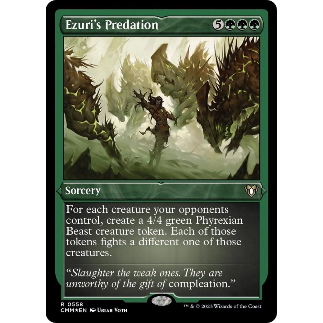 Image for Ezuri's Predation (Foil Etched) (558) (CMM) - Magic: The Gathering