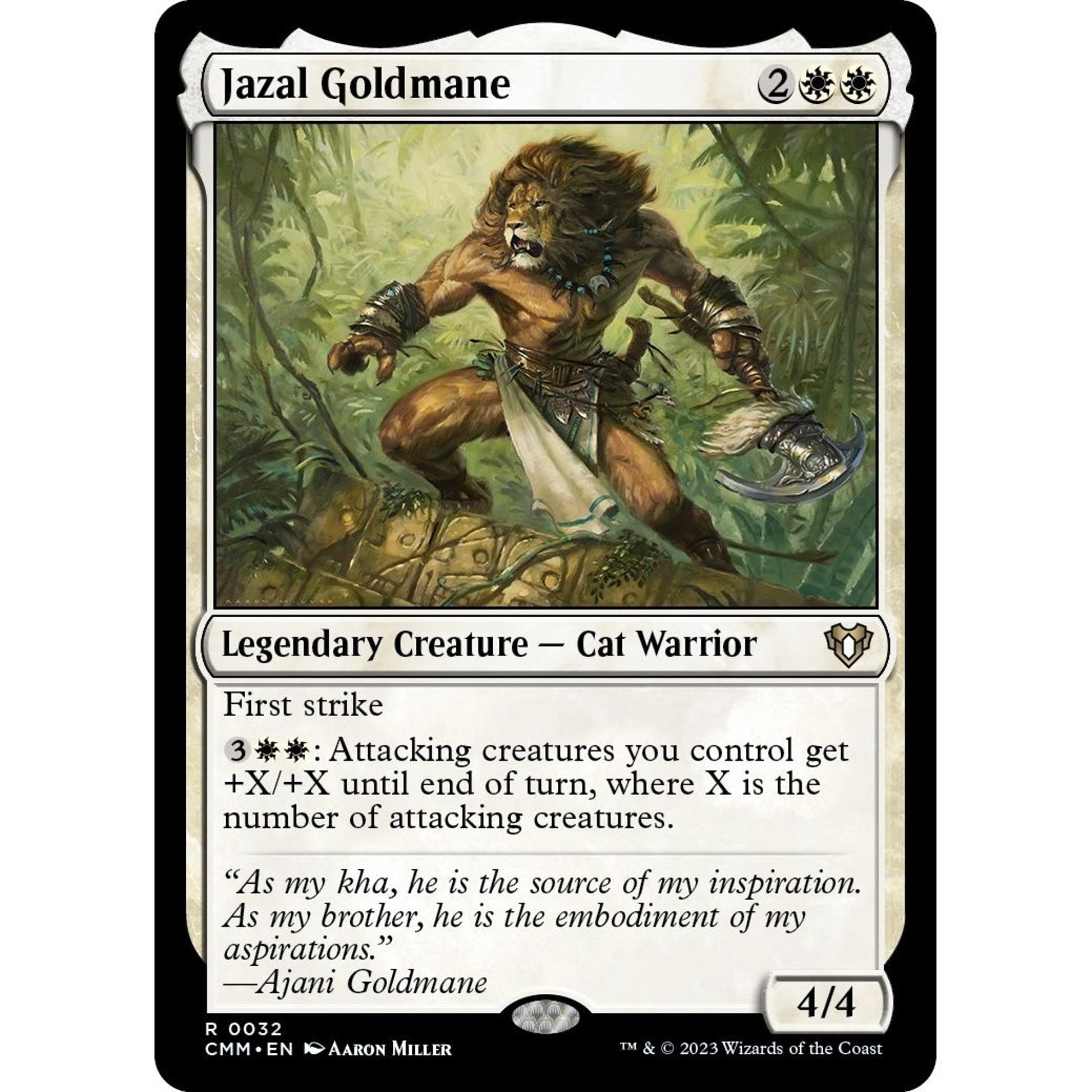 Image for Jazal Goldmane (32) (CMM) - Magic: The Gathering