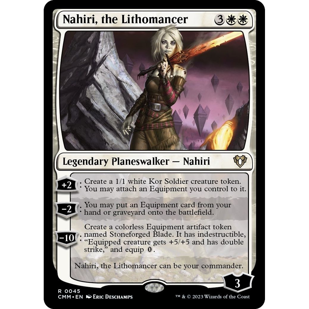 Image for Nahiri, the Lithomancer (45) (CMM) - Magic: The Gathering