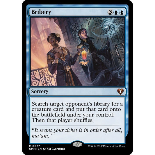 Image for Bribery (77) (CMM) - Magic: The Gathering