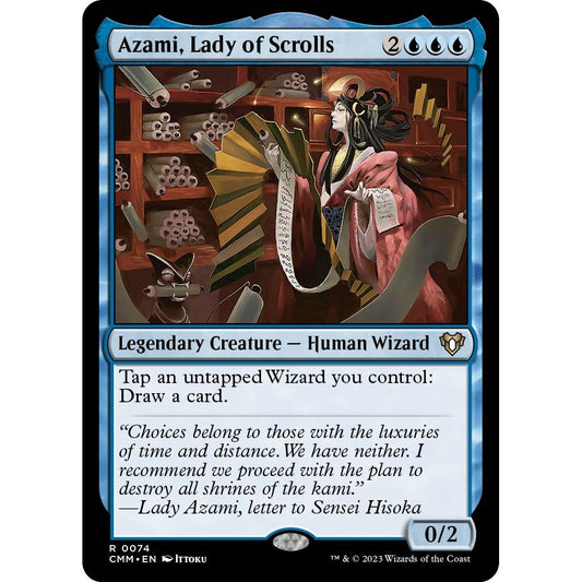 Image for Azami, Lady of Scrolls (74) (CMM) - Magic: The Gathering