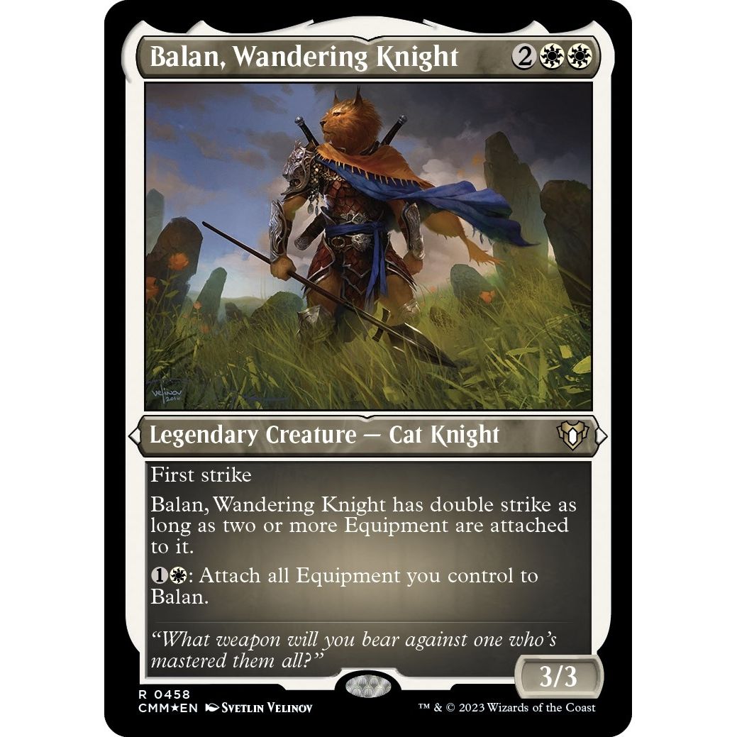 Image for Balan, Wandering Knight (Foil Etched) (458) (CMM) - Magic: The Gathering