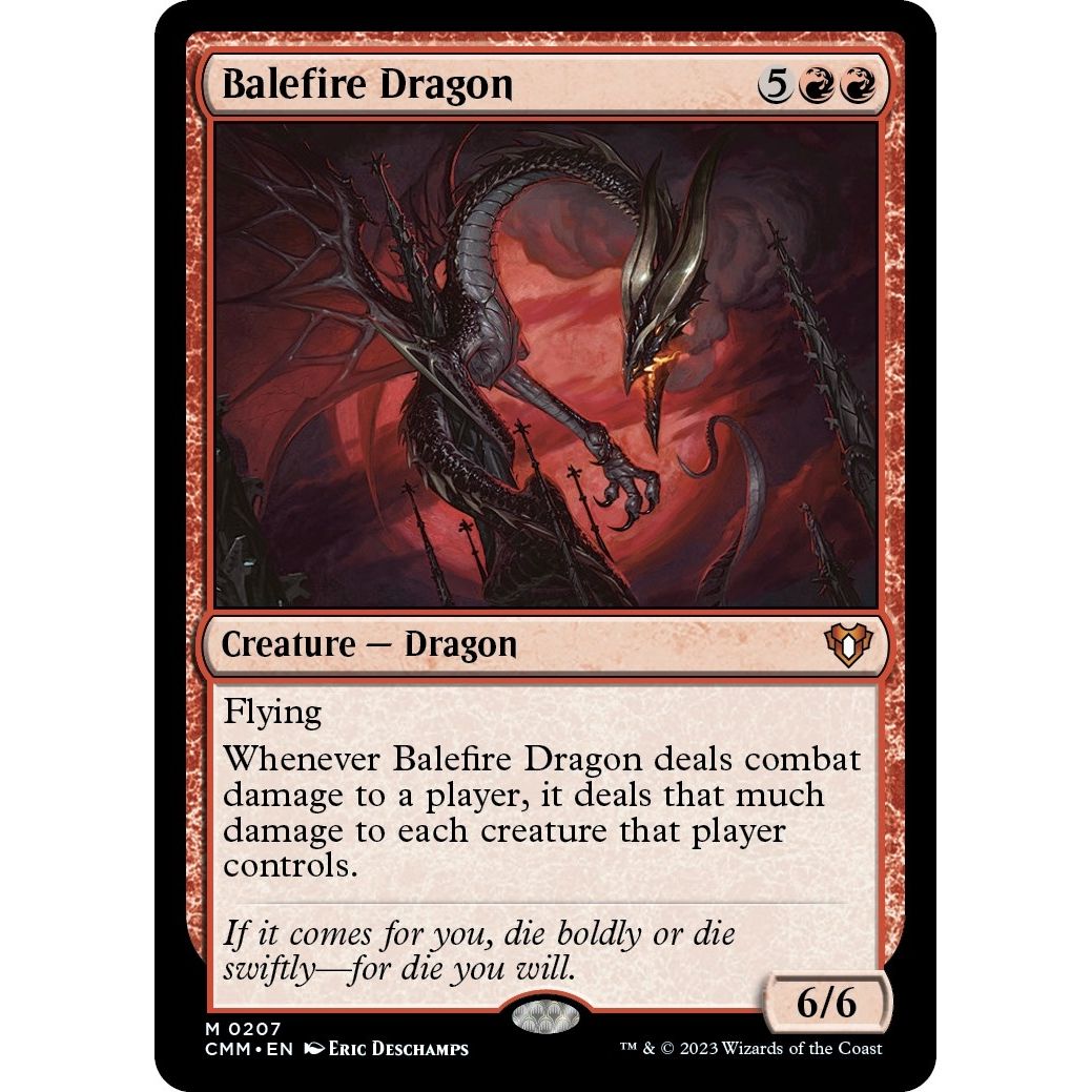 Image for Balefire Dragon (207) (CMM) - Magic: The Gathering