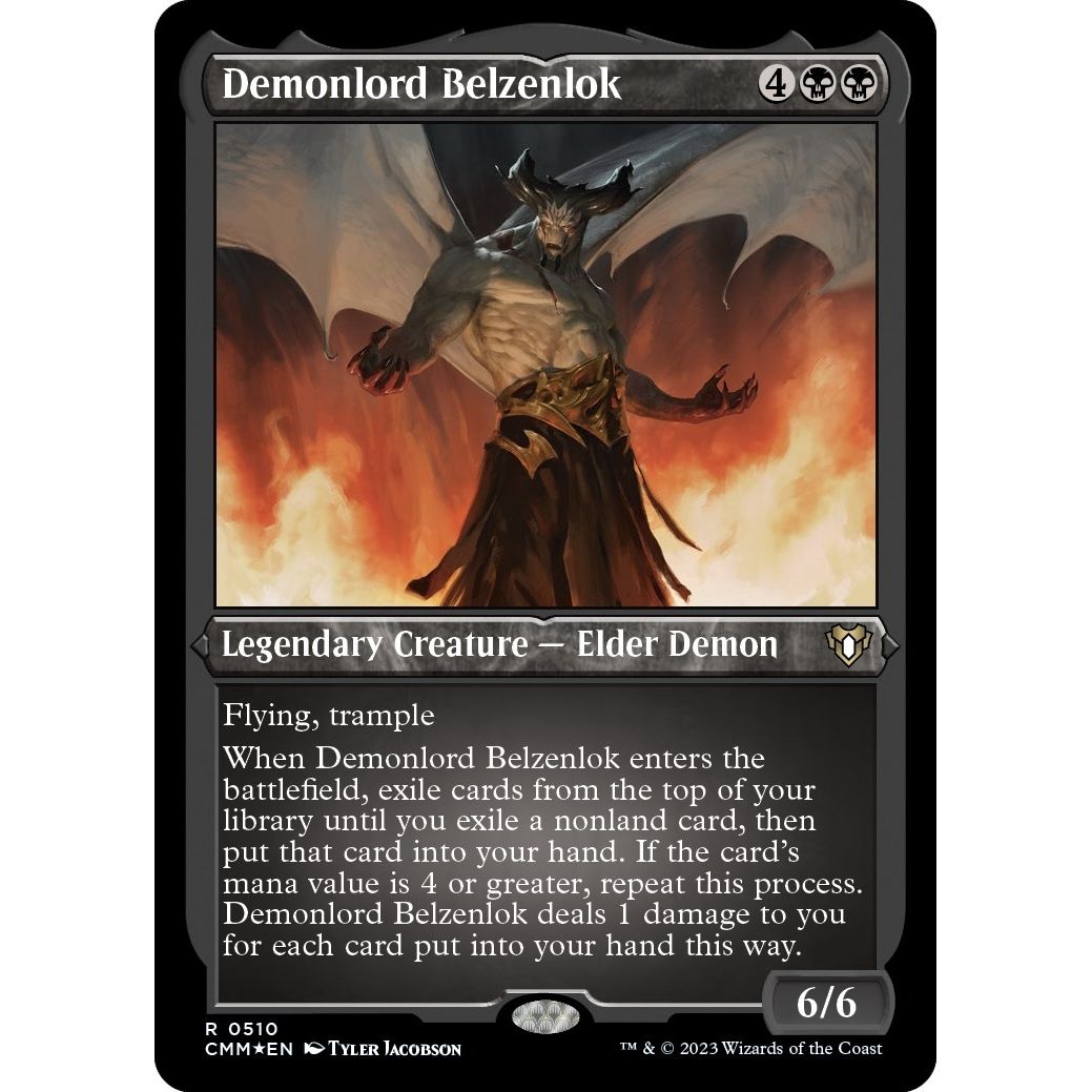 Image for Demonlord Belzenlok (Foil Etched) (510) (CMM) - Magic: The Gathering