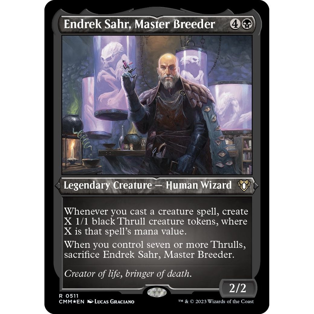 Image for Endrek Sahr, Master Breeder (Foil Etched) (511) (CMM) - Magic: The Gathering