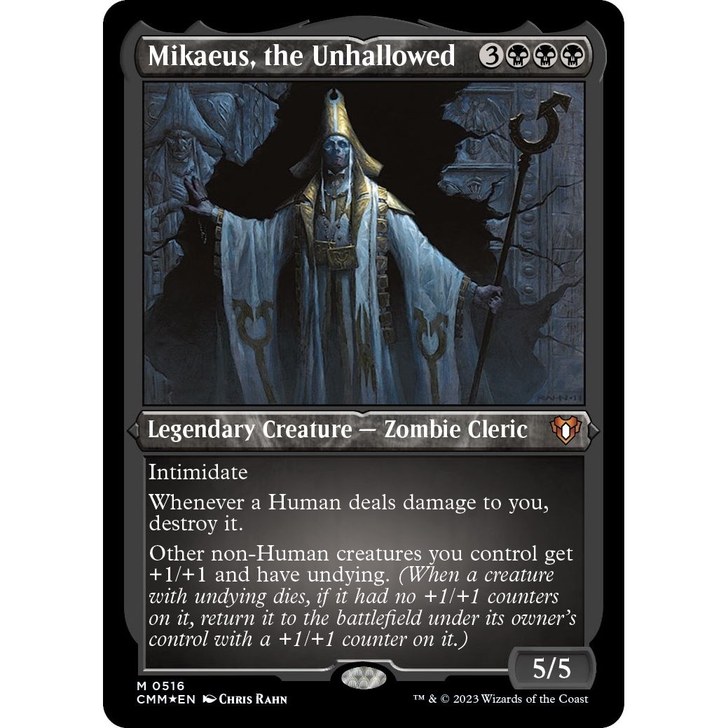 Image for Mikaeus, the Unhallowed (Foil Etched) (516) (CMM) - Magic: The Gathering