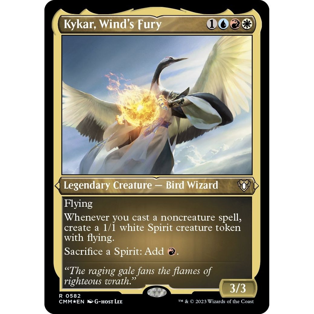 Image for Kykar, Wind's Fury (Foil Etched) (582) (CMM) - Magic: The Gathering